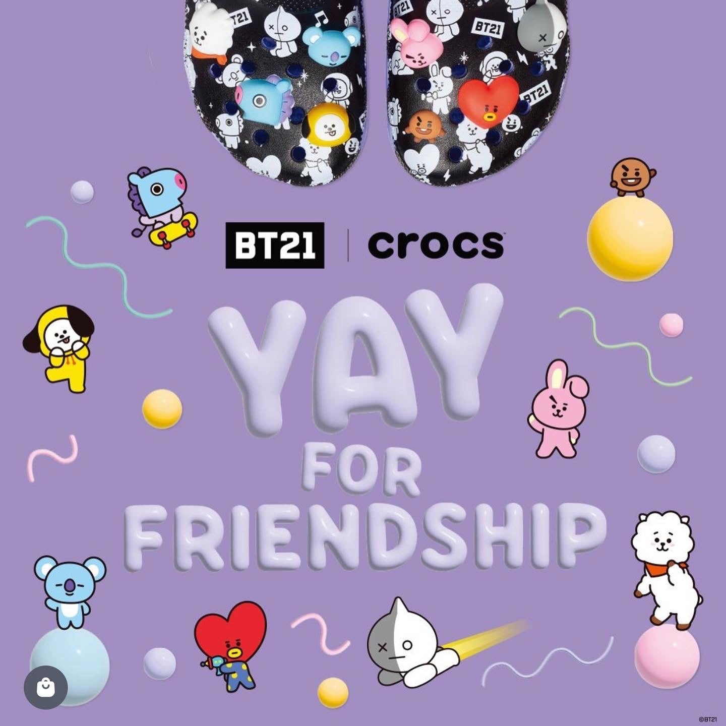 Official BT21 Crocs