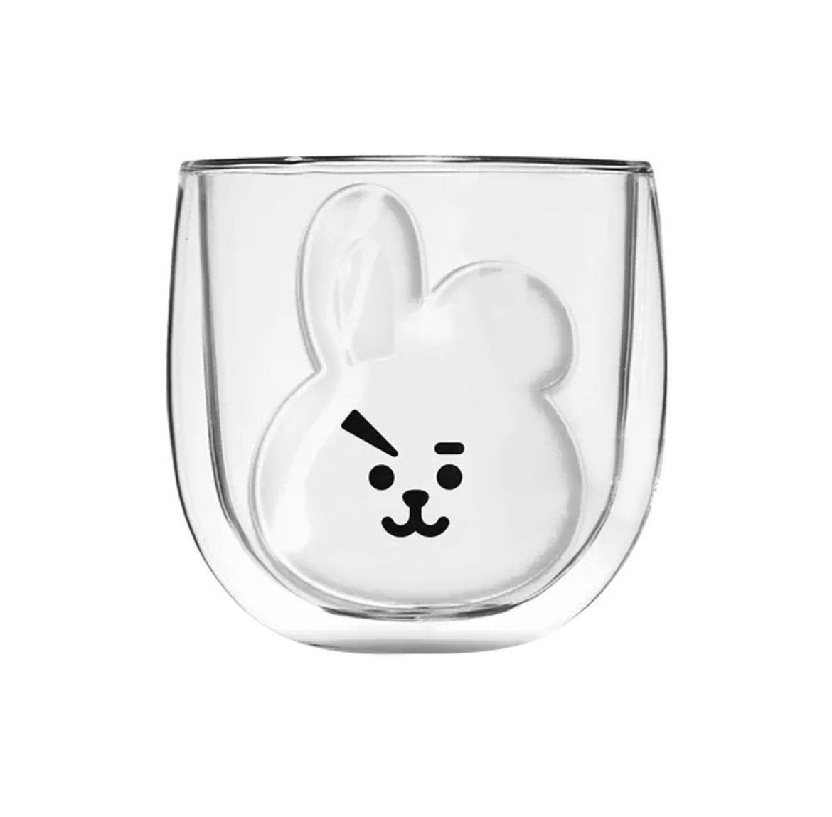 BTS BT21 K-Pop Korean Characters Inspired Cute Double-layered Glass Cup