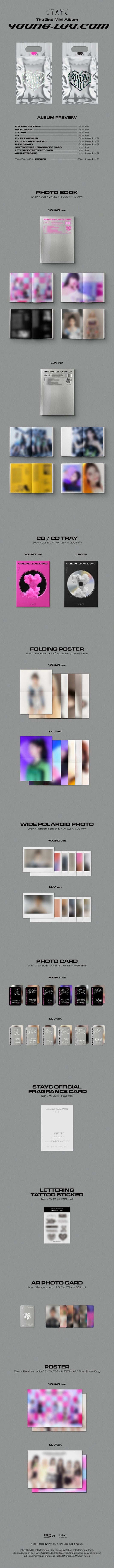 STAYC - [YOUNG-LUV.COM] 2nd Mini Album LUV Version