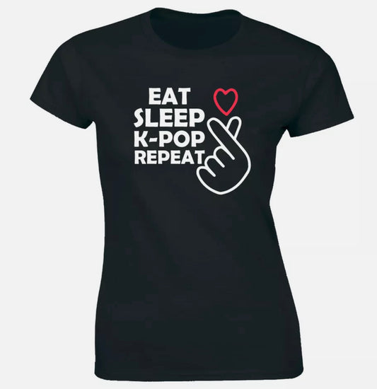 KPOP Lovers Eat Sleep Kpop Repeat T Shirt