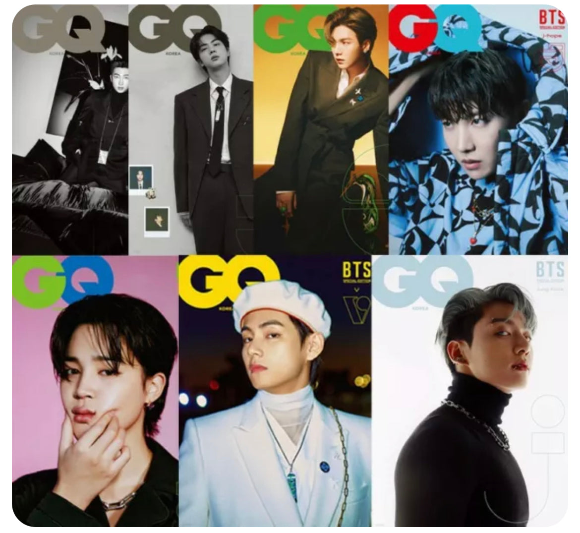GQ Korea BTS January 2022 Issue Magazine