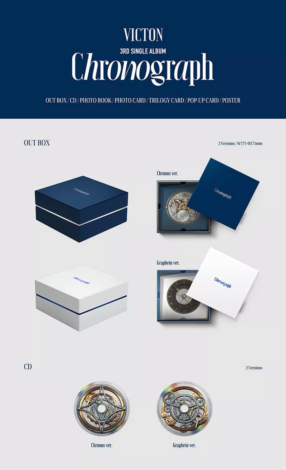 VICTON [CHRONOGRAPH] 3rd Single Album 2 ver. CD