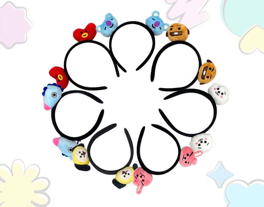 BTS BT21 PLUSH DOLL HAIRBAND