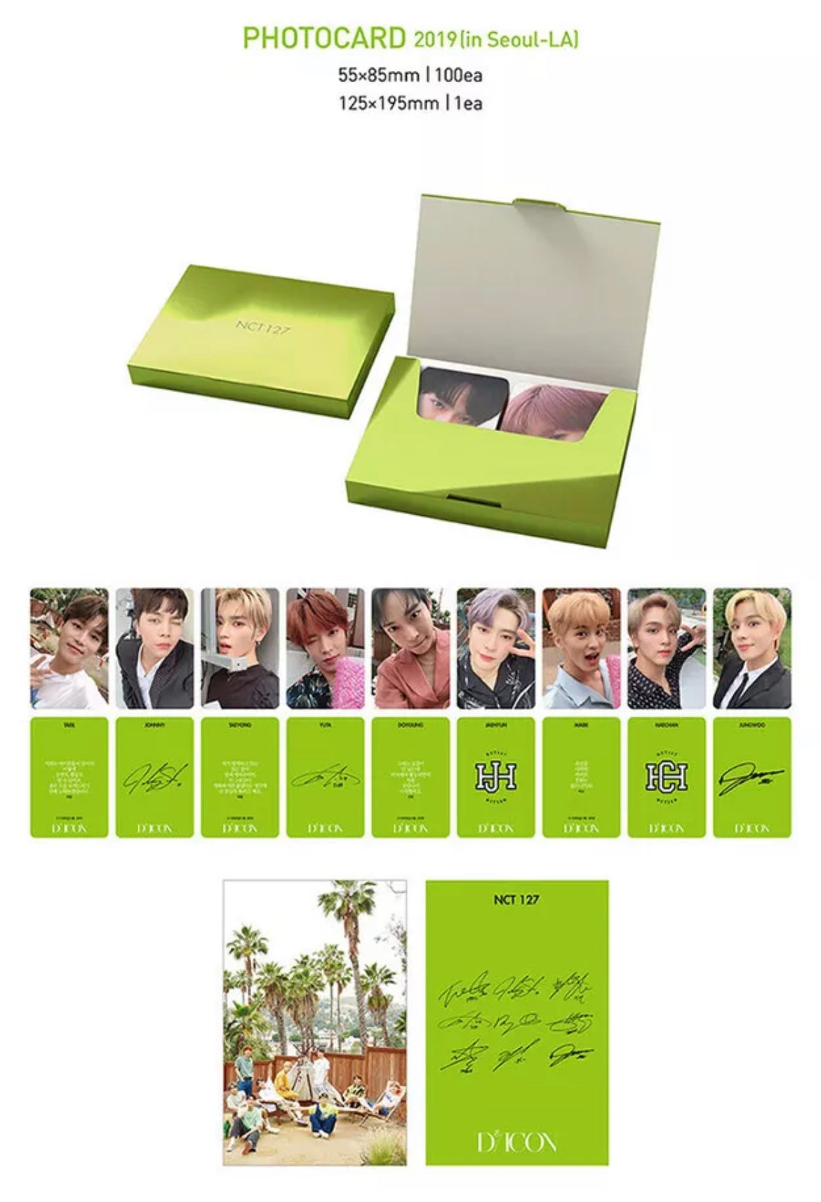 PreOrder NCT 127 DICON PHOTOCARD 101 CUSTOM BOOK BEHIND CITY of ANGEL NCT 127