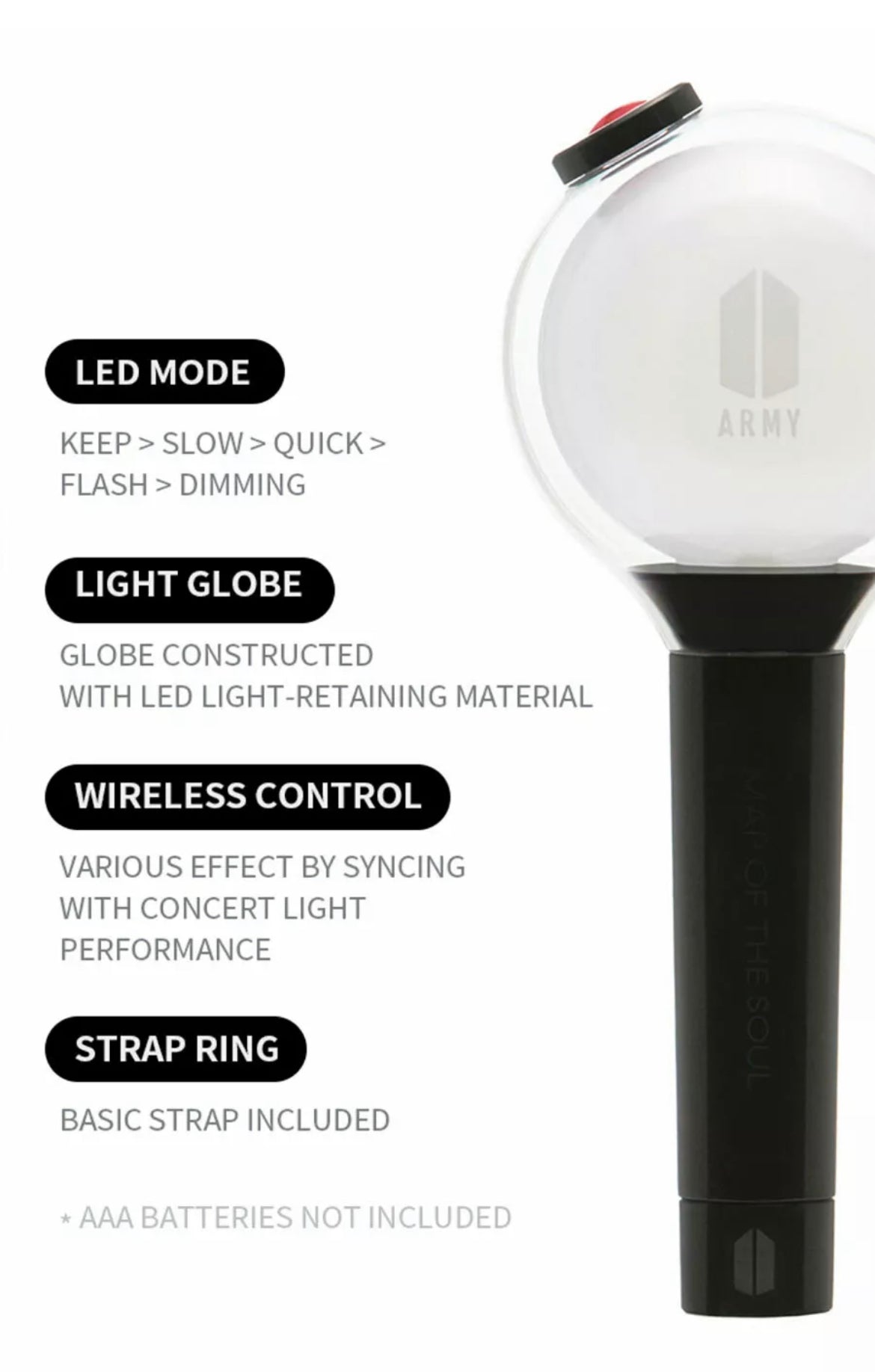Mialoley BTS KPOP Boys Concert ARMY Bomb Light Stick Ver.2 Bangtan Lamp  Lightstick