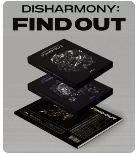 P1Harmony 3rd Mini Album [DISHARMONY : FIND OUT] CD+P.Book+P.Card+Folded Poster