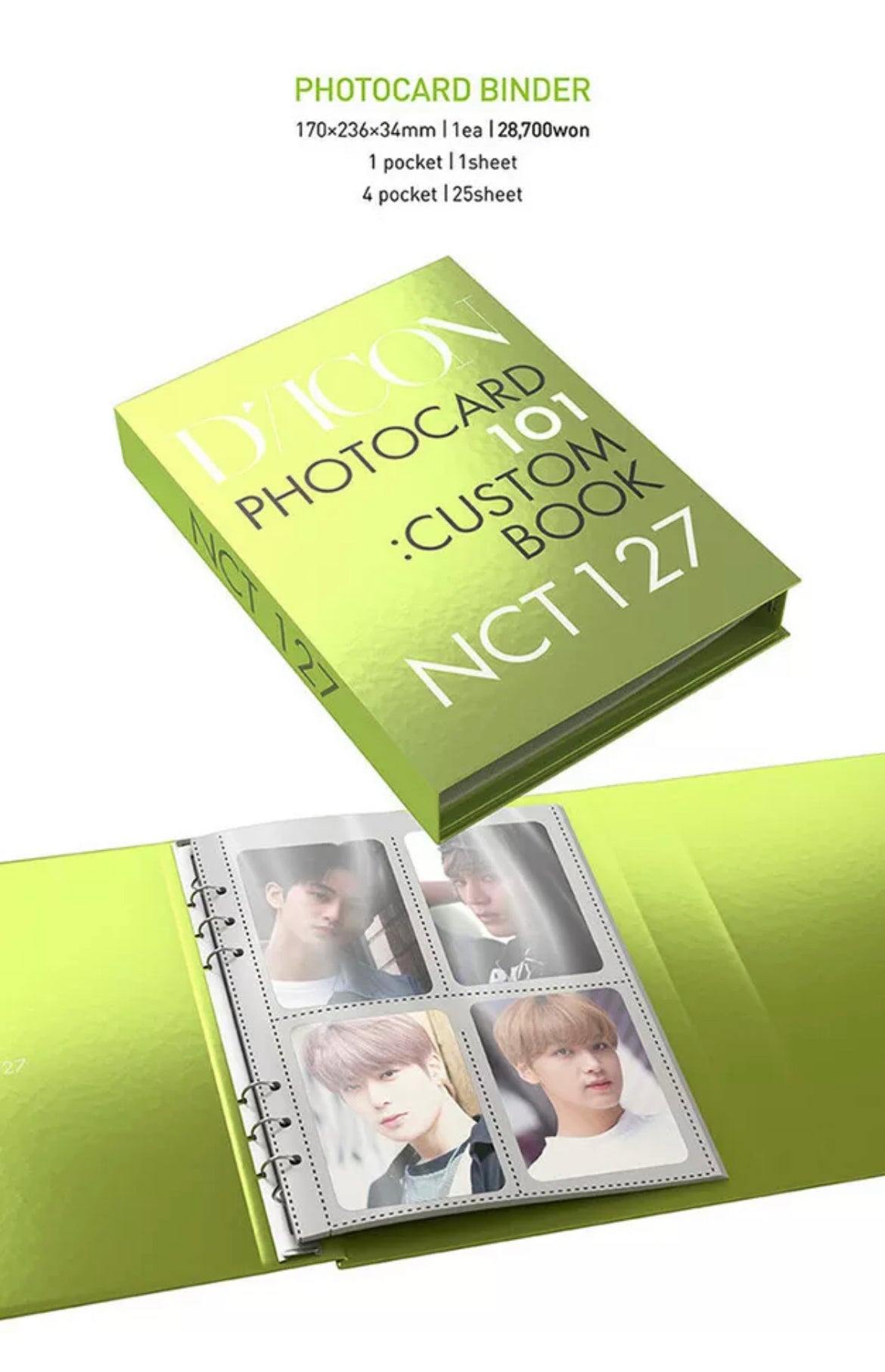 PreOrder NCT 127 DICON PHOTOCARD 101 CUSTOM BOOK BEHIND CITY of ANGEL NCT 127